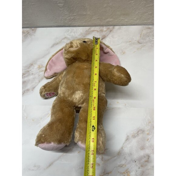 Build A Bear Pawlette Bunny Rabbit Tan Pink Plush In Outfit  Stuffed Easter Doll - Picture 10 of 14